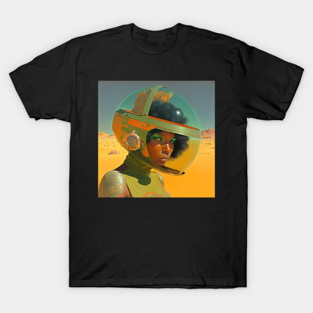 We Are Floating In Space - 105 - Sci-Fi Inspired Retro Artwork T-Shirt by saudade